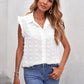 Ruffle Polka Dot Sleeveless Blouse