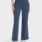 Wide Leg Slit Sport Pants with Pockets