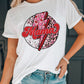 Leopard MAMA Graphic Cuffed Tee Shirt