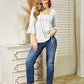 Ninexis Flounce Sleeve Full Size Babydoll Blouse