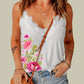 Floral Scalloped Lace Detail Cami