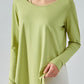 Neck Detail Slit Sports Top