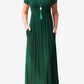 Full Size Short Sleeve Round Neck Dress with Pockets