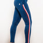 Side Stripe Zip Closure Skinny Jeans