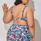 Plus Size Drawstring Detail Two-Piece Swimsuit