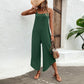 Spaghetti Strap Scoop Neck Jumpsuit with Pockets
