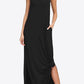 Split Spaghetti Strap Maxi Dress with Pockets
