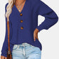 Half Button Long Sleeve Knit Top