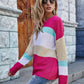 Striped Chunky Knit Long Sleeve Sweater