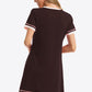 Contrast Trim V-Neck Night Dress