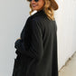 Sherpa Lining Waffle-Knit Open Front Jacket