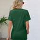 V-Neck Crisscross Short Sleeve Tee
