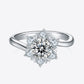 1 Carat Moissanite 925 Sterling Silver Cluster Ring