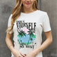 Simply Love Full Size SHOW YOURSELF DOING MY BEST Graphic Cotton Tee