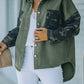 Camouflage Curved Hem Jacket