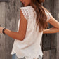 Sleeveless Eyelet Tank Top