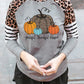 Graphic Striped Raglan Sleeves Top