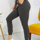 Blumin Apparel Full Size Easy Living Ribbed Joggers