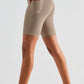 High-Rise Wide Waistband Biker Shorts with Pockets