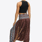 Printed Smocked Waist Harem Pants
