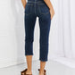 Judy Blue Full Size Gina Destroyed Hem Crop Straight