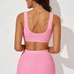 Textured Sports Bra and Shorts Set