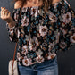 Floral Off-Shoulder Balloon Sleeve Blouse