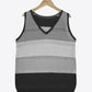 Striped Openwork V-Neck Knit Tank
