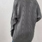 Cable-Knit Open Front Longline Cardigan