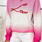 Gradient LOVE Dropped Shoulder Sweatshirt