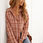Plaid Button Relaxed Fit Shirt
