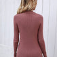 Frill Trim Rib-Knit Sweater