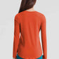 Round Neck Long Sleeve Sports Top