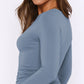 Round Neck Long-Sleeve Top