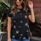 Dandelion Print Round Neck Tee