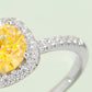 1 Carat Moissanite 925 Sterling Silver Halo Ring