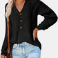 Half Button Long Sleeve Knit Top