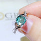 1 Carat Moissanite Crisscross 925 Sterling Silver Ring
