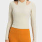 Halter Neck Long Sleeve Sporty Top