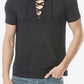 Lace-Up Short Sleeve Hoodie