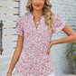 Floral Notched Neck Blouse