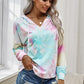 Tie-Dye Dropped Shoulder Hoodie