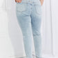 Lovervet Full Size Raw Hem High-Waisted Jeans