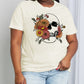 Simply Love Full Size Flower Skull Graphic Cotton Tee
