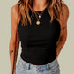 Ribbed Sleeveless Cropped Tank