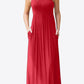 Round Neck Sleeveless Dress with Pockets