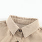 Color Block Corduroy Dropped Shoulder Jacket