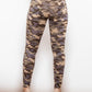 Full Size Camouflage Buttoned Leggings