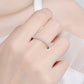 Curious Time 925 Sterling Silver Moissanite Ring