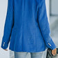 Double-Breasted Seam Detail Lapel Collar Blazer